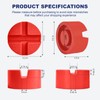 Pinch Weld Jack Pad,Two Depths X-Grooves Universal Floor Jack Pad