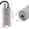 DIANN 2pcs Mini Submersible Water Pump DC 12V Micro Water