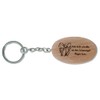 Guardian Angel Keyring, wood-coloured