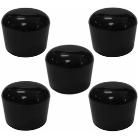 cyclingcolors 5 x Plastic Foot Caps Round Tube Caps Black Chair Caps End Caps for Round Tube Furniture 16 mm