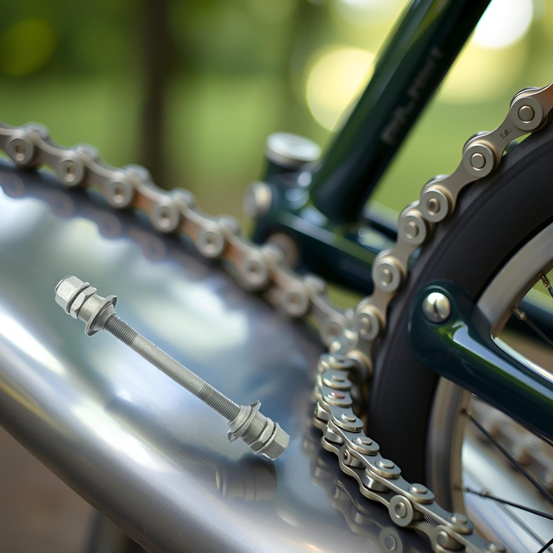Silver 185MM Bike Axle Bike Multiple Speed Rear Hub Axle