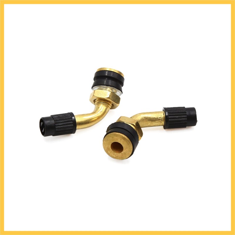 REPAIROCK Motorcycle ATV Brass Bent Angled Tubeless Tyre Tire Valve