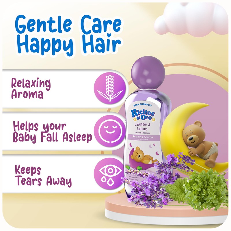 Ricitos de Oro Lavender Baby Shampoo | Nourishes & Softens