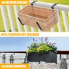 Railing & Wall Adjustable Window Box Brackets | Enhanced Bottom