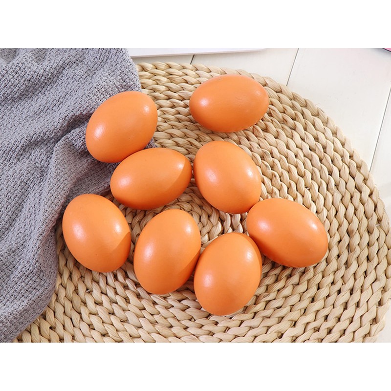 Set of 5 Wooden Fake Eggs Help Laying Hen Agricultural