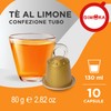 Gimoka Espresso Pods Lemon Tea 100 Aluminum Capsules Compatible with
