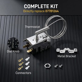 800345 077B1264 Temperature Control Kit Replacement for True Fridge/Freezer