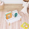 UTEX Montessori Bookshelf for Toddlers, Wooden Book Caddy with Adjustable