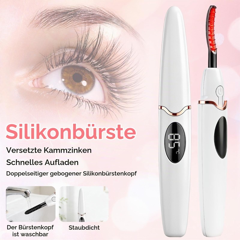 Eyelash Curler Heated with LCD, Accurate Temperature Control, Auto-Off
