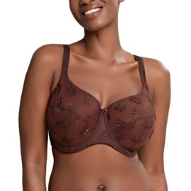 Panache Women's Tango Underwired Balconnet Bra, Nutmeg, 38HH US