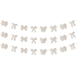 Funmemoir Vintage Book Themed Party Decorations, 3PCS Bow Book Banner Garlands, Vintage Library Books Reading Club Themed Baby Shower Birthday Party Banners for Boys Girls