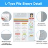 KTRIO Clear Folders Sleeves Plastic Documents Project Pockets 100 Pack,