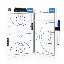 ShYeenei Basketball Coaching Board, 2025 Version Double-Sided Basketball Coach Clipboard, Dry Erase White Board for Coaches, Solid Coach Marker Boards, Portable and Efficient for Basketball Coaches