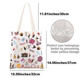 JNIAP Singer Inspired Tote Bag Singer Fans Gifts Espresso Lover Tote Bag Singer Tour Merchandise (BLEH tb), Large, 300 Png Tb