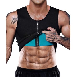 Chaleco de neopreno para hombre para pérdida de peso, corsé caliente para entrenamiento de cuerpo, moldeador de cintura                               