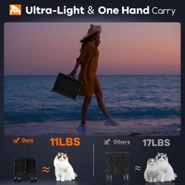 Originsure Collapsible Wagon Cart Foldable - Portable Heavy Duty Folding Beach Wagons with Wheels - Outdoor Utility Carts for Groceries, Shopping, Camping, Sports, Garden with Large Capacity - Black