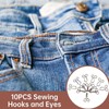 Pack of 10 Sewing Hooks and Eye Closure, Replacement for