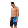 Speedo Men's Rapure Glow V Cut Jammer, Black/Cobalt Pop, 34