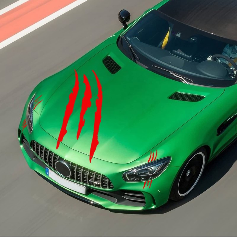 HUWANDE 3pcs Car Stickers Vinyl Claw Marks Decals for Men