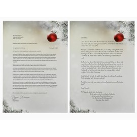 Christmas Letter Paper with Envelope 100 Pieces | Silent Night | 50 Sheets Letter Paper DIN A4 + 50 Window Envelopes DIN Long Letter Paper Set