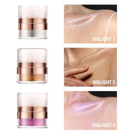Resaltadores en polvo en barra, brillos intensos, colorete, maquillaje, brillo corporal, resaltado, polvo para, ojos, labios, cabello, cuerpo, resalta