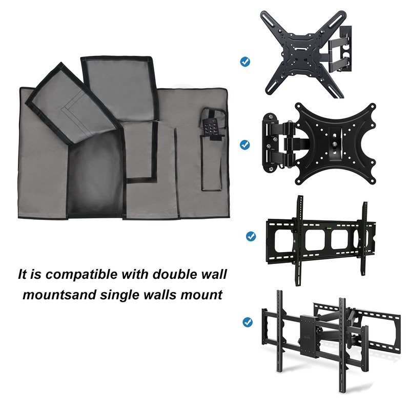 iBirdie Outdoor TV Cover 48 to 50 inch Weatherproof, Cover