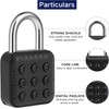Smart Combination Lock, 6-Digit Password Locker Lock Electronic Combination Padlock