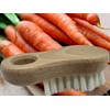 MAAJ Vegetable Brush Mini with Natural Bristles with 2 Hardness