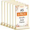 Lifewit 6 Pack A5(14.8 x 21cm) Acrylic Sign Holder with