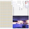 LAFULIT 10 PCS Under Cabinet Lights Kit, Stick on Lights,