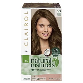 Clairol Natural Instincts Semi-Permanant Hair Colour, 5g Medium Golden Brown, Ammonia Free, Natural Hair Colour