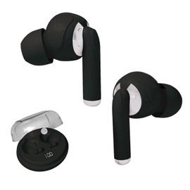 GabbaGoods TrueBuds Chrome Wireless Earbuds, Bluetooth 5.3, 20Hrs Playtime, LED Power Display Charging Case,Touch Control, Voice Assisstant Compatible, Comfortable Secure Fit, Long Distance Connection