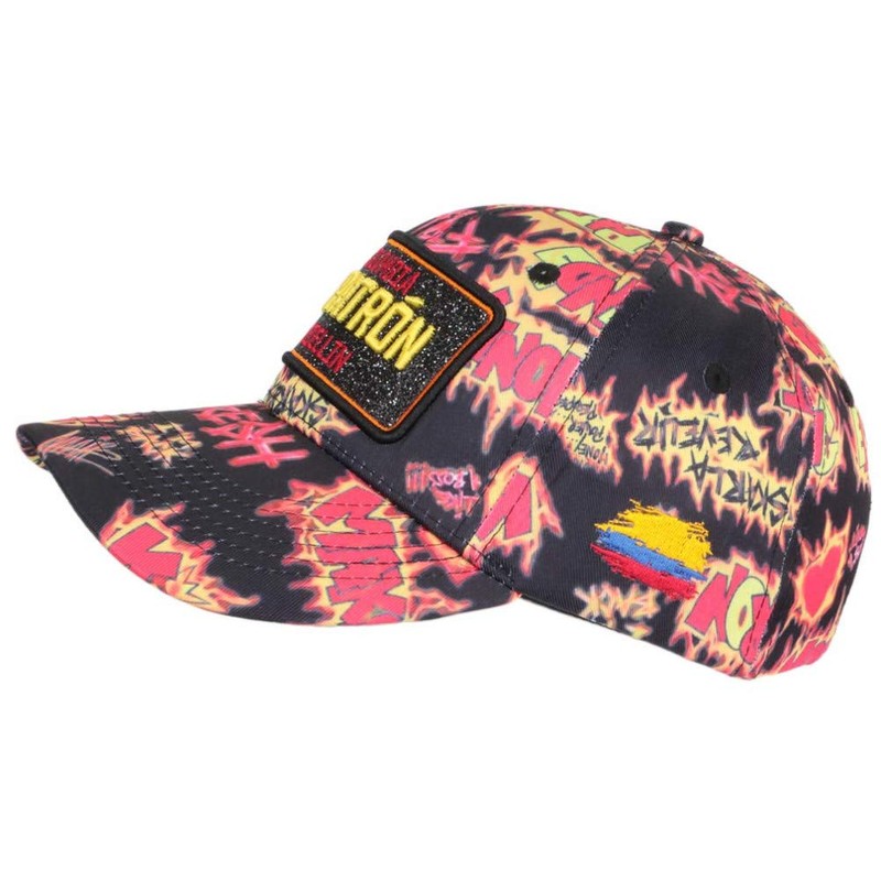 SKR El Patron Black and Yellow Medellin Streetwear Baseball Colombia