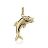 NKlaus Dolphin Pendant on Both Sides 375 Yellow Gold 9