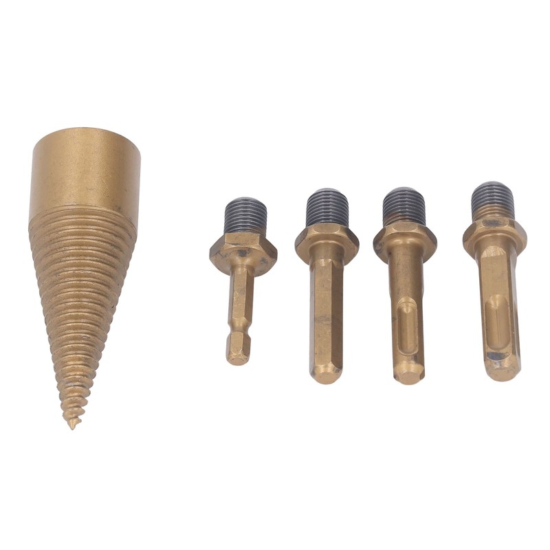 5Pcs Firewood Drill Bit 32mm Wood Log Splitter C45 Steel