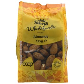 Suma Whole Almond Kernels 125 g (Pack of 6)