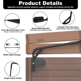 Dogetgd Spa Cover Lift Top Mount Spa & Hot Tub Cover Lift Removal System Fit for Most Spa & Hot Tubs