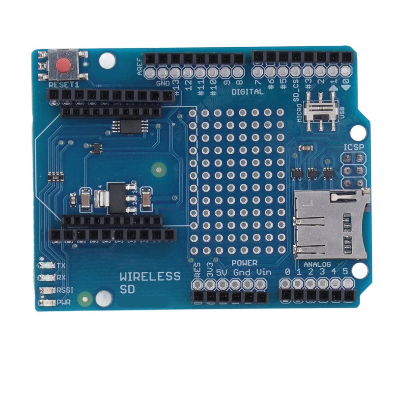 Prototype Screw Shield Wireless On Board Storage Card Slot Terminal