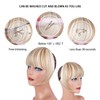 XRACEPHOL Blonde Bangs Clip in Bangs Blonde Clip in Thick