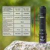 Weltool M2-BF UV Flashlight, Black Light, 365nm UV-A, 1800mW, Stainless
