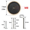 NEUMIHARO 2.9in 7.4cm Diameter Cat Tree Replacement Post Sisal Scratching
