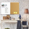 JILoffice White Board & Bulletin Corkboard Combination, Combo Board 36