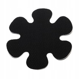 Grip Shop Non-Slip Stickers for Bathtub, Shower, Stairs, Swimming Pool Protection Flower 10 cm Pack of 12 Black