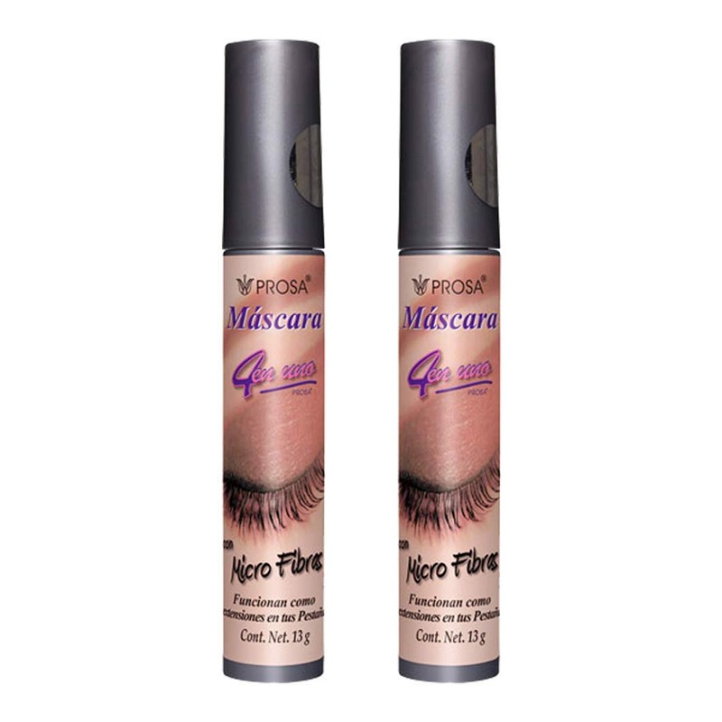 Prosa Rimel 4 en Uno Mascara Pestañas Microfibras 13g 2