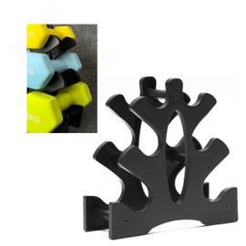 1 Pack Dumbbell Rack Stand,3-Tier Vertical Dumbbell Rack,Tree Shape Weights Rack Dumbbell Racks Weight Racks,Easy Assembly for Home Use, Gym,Holds 3/5/8 LB (Weights Not Included)
