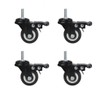 4Pcs 1.5 Inch Heavy Duty Caster Wheels Swivel Casters with