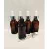 Meliars Frasco Gotero 30 Ml Ambar Cristal Bulbo Plata (