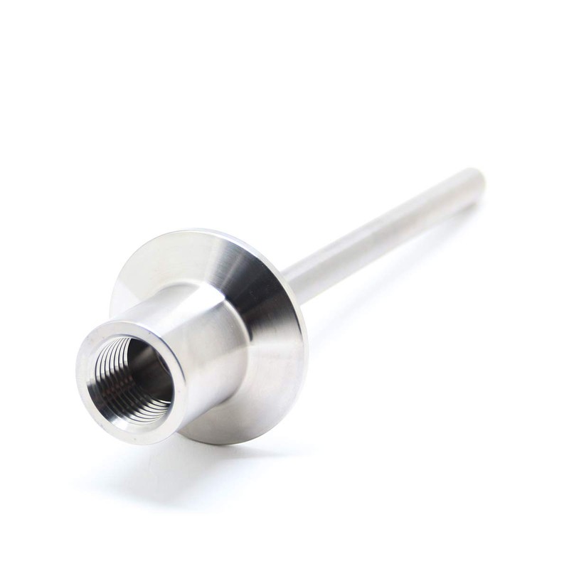 Sanitary Stainless Steel Thermometer Well 6" Length with tri clamp