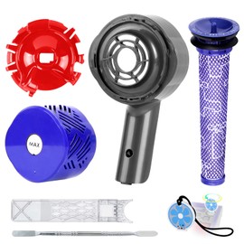 Motor Rear Cover+ HEPA Post & Pre Filter+ Exhaust Cover Replacement Compatible with Dyson V6 DC58 DC59 DC62 DC72 DC74 SV03 SV04 SV05 SV06 SV07 SV09 Vacuum Cleaner Filter Replacement