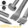 Socpuro 10Pcs Air Hammer Bits Set, Pneumatic Chisel Tools with
